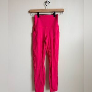 Lululemon Athletica Bright Pink Leggings